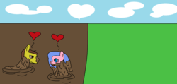 Size: 1582x756 | Tagged: safe, artist:amateur-draw, oc, oc only, 1000 hours in ms paint, ms paint, mud