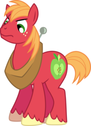 Size: 5000x6912 | Tagged: safe, artist:weegeestareatyou, big macintosh, earth pony, pony, g4, absurd resolution, angry, male, simple background, solo, stallion, transparent background, vector