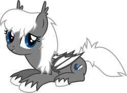 Size: 5000x3659 | Tagged: safe, artist:weegeestareatyou, oc, oc only, oc:inu, bat pony, pony, prone, simple background, solo, transparent background, vector
