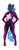 Size: 448x1200 | Tagged: safe, artist:linedraweer, oc, oc only, changeling, anthro, anthro oc, commission, pose, solo, star sapphire, superhero