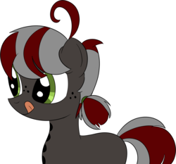 Size: 2500x2329 | Tagged: safe, artist:datapony, oc, oc only, oc:squeaky pitch, pony, high res, licking, licking lips, simple background, solo, tongue out, transparent background