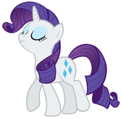 Size: 7200x7000 | Tagged: safe, artist:tardifice, rarity, g4, the cutie map, absurd resolution, eyes closed, female, photoshop, simple background, solo, transparent background, vector, walking