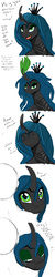 Size: 1500x7500 | Tagged: safe, artist:chapaevv, queen chrysalis, oc, oc:anon, changeling, changeling queen, human, g4, comic, crying, dialogue, female, happy, hug, tears of joy