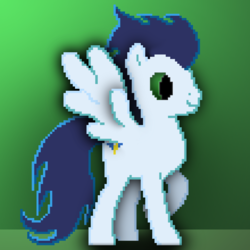 Size: 1000x1000 | Tagged: safe, artist:sracetheme, soarin', pony, g4, male, pixel art, solo