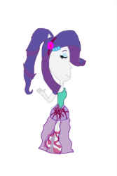 Size: 640x960 | Tagged: safe, artist:gouhlsrule, rarity, equestria girls, g4, my little pony equestria girls: legend of everfree, 1000 hours in ms paint, abomination, crystal gala dress, eyes closed, eyeshadow, feet, female, makeup, ms paint, simple background, solo, white background