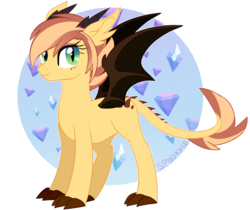 Size: 1600x1341 | Tagged: safe, oc, oc only, dracony, dragon, hybrid, bat wings, closed mouth, ear fluff, eyes open, eyeshadow, full body, grin, makeup, outline, simple background, smiling, solo, standing, transparent background, white outline, wings