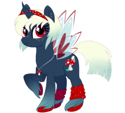 Size: 1600x1445 | Tagged: safe, artist:spookyle, oc, oc only, oc:fairy dust, solo, unshorn fetlocks