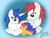 Size: 1024x780 | Tagged: safe, artist:emr0304, scootaloo, oc, oc:rain breeze, oc:zipline, pony, g4, baby, baby pony, baby scootaloo, cute, family, father and daughter, foal, jossed, mother and daughter, scootaloo's parents, scootalove