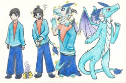 Size: 1099x726 | Tagged: safe, artist:sh0ckwavve, princess ember, dragon, human, g4, clothes, egg, hair loss, human to dragon, male to female, rule 63, simple background, smoke, torn clothes, traditional art, transformation, transformation sequence, transgender transformation, white background