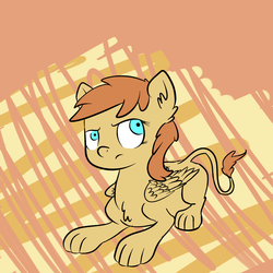 Size: 1280x1280 | Tagged: safe, artist:nobody, oc, oc only, monster pony, original species, sphinx, solo, sphinx oc