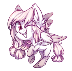 Size: 702x692 | Tagged: safe, artist:spacechickennerd, oc, oc only, pegasus, pony, solo