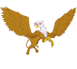 Size: 1280x1164 | Tagged: safe, artist:nobody, gilda, griffon, g4, female, flying, solo, spread wings