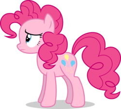 Size: 7000x6328 | Tagged: safe, artist:luckreza8, pinkie pie, earth pony, pony, g4, spice up your life, .svg available, absurd resolution, female, inkscape, mare, profile, simple background, solo, transparent background, unhappy, vector