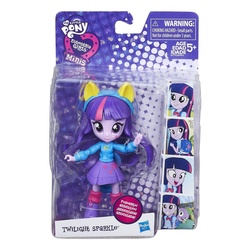 Size: 1500x1500 | Tagged: safe, spike, twilight sparkle, dog, equestria girls, g4, clothes, doll, equestria girls minis, irl, photo, skirt, spike the dog, toy