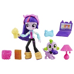 Size: 1500x1500 | Tagged: safe, spike, twilight sparkle, dog, equestria girls, g4, doll, equestria girls minis, irl, photo, spike the dog, toy