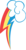Size: 500x972 | Tagged: safe, rainbow dash, g4, .svg available, adventures in ponyville, cutie mark, cutie mark only, no pony, simple background, svg, transparent background, vector
