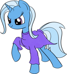 Size: 2500x2763 | Tagged: safe, artist:datapony, trixie, pony, unicorn, g4, clothes, female, high res, mare, simple background, solo, transparent background, vector