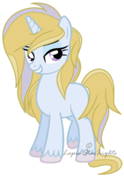 Size: 747x1069 | Tagged: safe, artist:ijessiepone, oc, oc only, oc:celestial crescent, offspring, parent:prince blueblood, parent:trixie, parents:bluetrix, solo