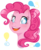 Size: 700x850 | Tagged: safe, artist:hatchet-ears, pinkie pie, g4, bust, female, portrait, simple background, solo