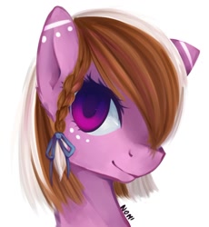 Size: 858x931 | Tagged: safe, artist:n0m1, oc, oc only, oc:ashee, original species, shark pony, bust, portrait, solo