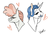 Size: 748x522 | Tagged: safe, artist:nemovonsilver, fancypants, svengallop, g4, fancygallop, gay, heart, male, shipping