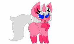 Size: 1600x960 | Tagged: safe, artist:chillywilly, oc, oc only, oc:magic missile, alicorn, pony, chest fluff, cute, solo, tongue out