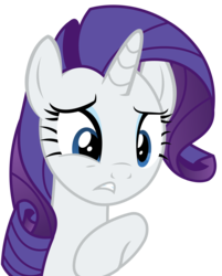 Size: 2116x2632 | Tagged: safe, artist:sketchmcreations, rarity, g4, spice up your life, concerned, frown, high res, inkscape, raised hoof, simple background, transparent background, vector
