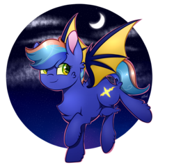 Size: 1812x1726 | Tagged: safe, artist:cloud-drawings, oc, oc only, oc:echo melody, bat pony, pony, cute, solo