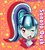 Size: 3000x3314 | Tagged: safe, artist:alejandraquintero, sonata dusk, equestria girls, g4, blushing, female, high res, solo, wink