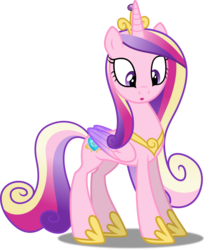 Size: 4369x5000 | Tagged: safe, artist:dashiesparkle, princess cadance, pony, g4, three's a crowd, .svg available, :o, absurd resolution, crown, cute, cutedance, female, folded wings, full body, glass of water, hoof shoes, jewelry, mare, ponyscape, regalia, simple background, solo, tiara, transparent background, vector, wings