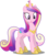 Size: 4369x5000 | Tagged: safe, artist:dashiesparkle, princess cadance, pony, g4, my little pony: friendship is magic, three's a crowd, .svg available, :o, absurd resolution, concave belly, crown, cute, cutedance, female, folded wings, full body, glass of water, hoof shoes, jewelry, mare, ponyscape, regalia, simple background, slender, solo, thin, tiara, transparent background, vector, wings