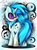 Size: 1700x2267 | Tagged: safe, artist:bloody-pink, dj pon-3, vinyl scratch, g4, female, solo