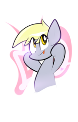 Size: 2624x4110 | Tagged: safe, artist:doge4ce, derpy hooves, pegasus, pony, g4, female, mare, solo, tongue out