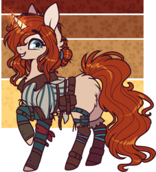 Size: 1103x1214 | Tagged: safe, artist:tay-niko-yanuciq, pony, unicorn, ponified, simple background, solo, the witcher, the witcher 3, transparent background, triss merigold, video game