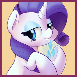 Size: 1600x1600 | Tagged: safe, artist:talimingi, rarity, g4, cutie mark, female, generosity, solo