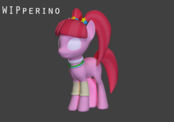 Size: 1006x708 | Tagged: safe, artist:durpy337, pacific glow, g4, 3d, blender, female, render, solo, soon, wip