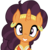 Size: 3309x3450 | Tagged: safe, artist:sketchmcreations, saffron masala, pony, unicorn, g4, my little pony: friendship is magic, spice up your life, cute, ear piercing, earring, female, front view, grin, happy, high res, jewelry, looking at you, piercing, simple background, smiling, solo, transparent background, vector