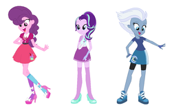 Size: 1032x648 | Tagged: safe, artist:creepypastafran, night glider, starlight glimmer, sugar belle, equestria girls, g4, equestria girls-ified