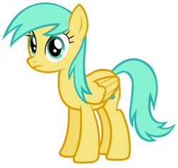 Size: 7400x7000 | Tagged: safe, artist:tardifice, sunshower raindrops, pegasus, pony, g4, it's about time, absurd resolution, background pony, female, folded wings, frown, full body, mare, photoshop, simple background, solo, standing, transparent background, vector, wings
