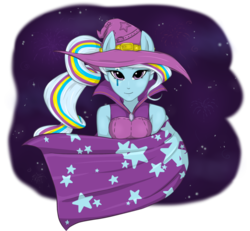 Size: 929x860 | Tagged: safe, artist:violentdreamsofmine, trixie, equestria girls, g4, my little pony equestria girls: rainbow rocks, ponied up