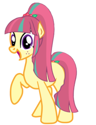 Size: 400x518 | Tagged: safe, artist:hannaspeert123, sour sweet, pony, equestria girls, g4, equestria girls ponified, ponified, simple background, smiling, solo, transparent background, vector