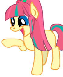 Size: 400x484 | Tagged: safe, artist:hannaspeert123, sour sweet, equestria girls, g4, equestria girls ponified, ponified, simple background, smiling, transparent background