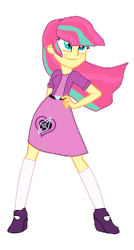 Size: 431x803 | Tagged: safe, artist:hannaspeert123, sour sweet, equestria girls, g4, my little pony equestria girls: friendship games, alternate universe, gif, non-animated gif, simple background, transparent background