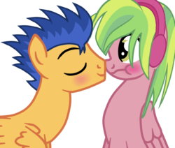 Size: 624x528 | Tagged: safe, artist:hannaspeert123, flash sentry, lemon zest, equestria girls, g4, my little pony equestria girls: friendship games, blushing, equestria girls ponified, female, lemonzentry, male, nuzzling, ponified, scrunchy face, shipping, simple background, straight, transparent background