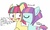 Size: 1024x614 | Tagged: safe, artist:psychodiamondstar, sour sweet, sunny flare, equestria girls, g4, equestria girls ponified, female, lesbian, ponified, shipping, sourflare