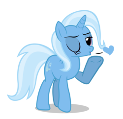 Size: 7897x7683 | Tagged: safe, artist:retropony, trixie, pony, unicorn, g4, absurd resolution, female, heart, mare, simple background, solo, transparent background, vector