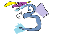 Size: 819x460 | Tagged: safe, trixie, dragon, g4, 1000 hours in ms paint, ambiguous gender, dragonified, solo, species swap, trixiedragon