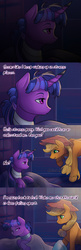 Size: 1280x3940 | Tagged: safe, artist:viwrastupr, applejack, twilight sparkle, comic:samurai twilight, g4, alternate universe, bandage, comic, samurai twilight, tumblr