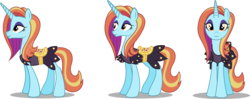 Size: 8192x3238 | Tagged: safe, artist:soren-the-owl, sassy saddles, g4, female, rotation, simple background, solo, transparent background, vector