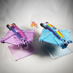 Size: 768x768 | Tagged: safe, rainbow dash, scootaloo, twilight sparkle, ghost, g4, crossover, figurine, gaming miniature, miniature, phantom, star wars, star wars rebels, tabletop game, x-wing miniatures game
